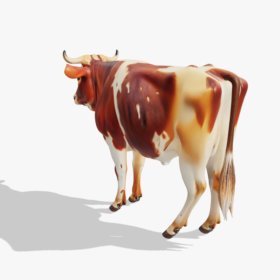 Realistic Cow model pack for animation and games